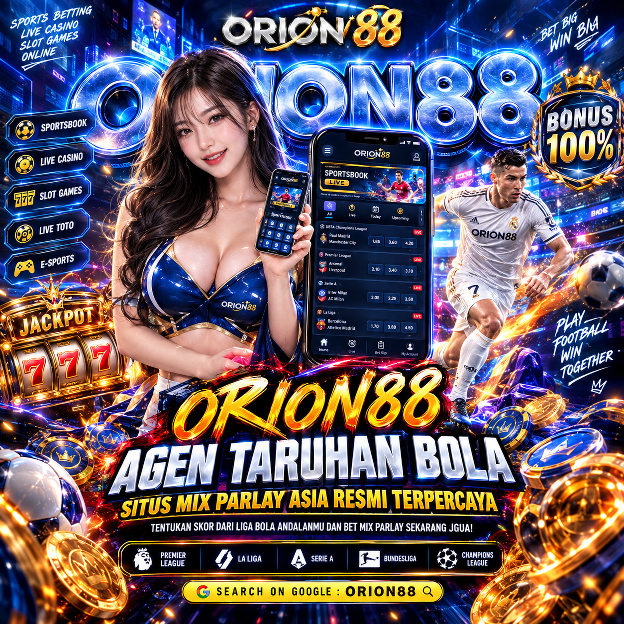SBOBET: Situs Orion88 Agen Taruhan Bola Mix Parlay Asia